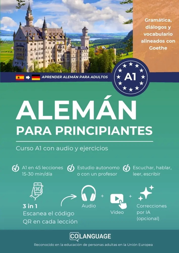 Cover: 9791388253256 | Aprender alemán para principiantes. Curso A1 con audio y ejercicios