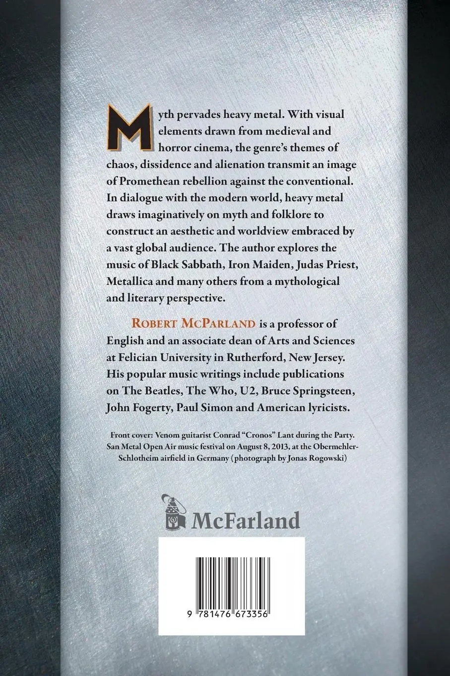 Rückseite: 9781476673356 | Myth and Magic in Heavy Metal Music | Robert Mcparland | Taschenbuch