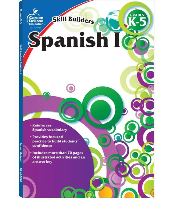 Cover: 9781936023356 | Spanish I, Grades K - 5 (Skill Builders), Grades K - 5 | Education
