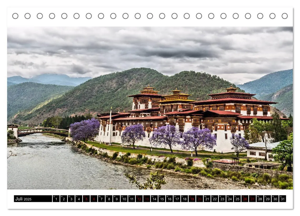 Bild: 9783435333356 | Bhutan - Natur und Tradition (Tischkalender 2025 DIN A5 quer),...