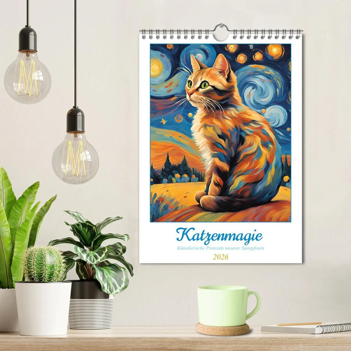Bild: 9783457283356 | Katzenmagie (Wandkalender 2026 DIN A4 hoch), CALVENDO Monatskalender