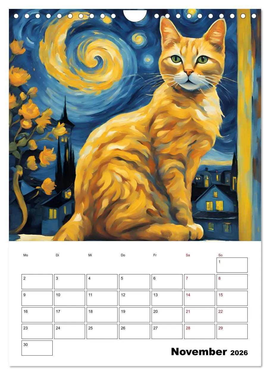 Bild: 9783457283356 | Katzenmagie (Wandkalender 2026 DIN A4 hoch), CALVENDO Monatskalender