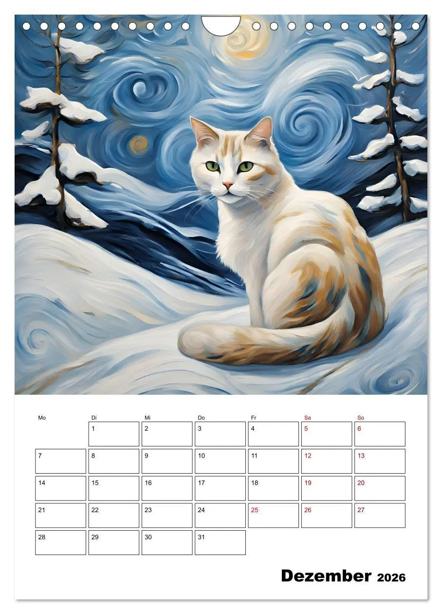 Bild: 9783457283356 | Katzenmagie (Wandkalender 2026 DIN A4 hoch), CALVENDO Monatskalender