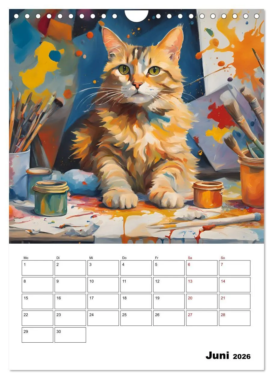 Bild: 9783457283356 | Katzenmagie (Wandkalender 2026 DIN A4 hoch), CALVENDO Monatskalender