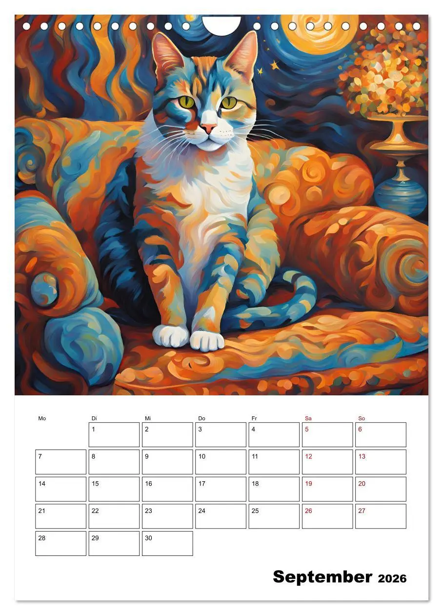 Bild: 9783457283356 | Katzenmagie (Wandkalender 2026 DIN A4 hoch), CALVENDO Monatskalender