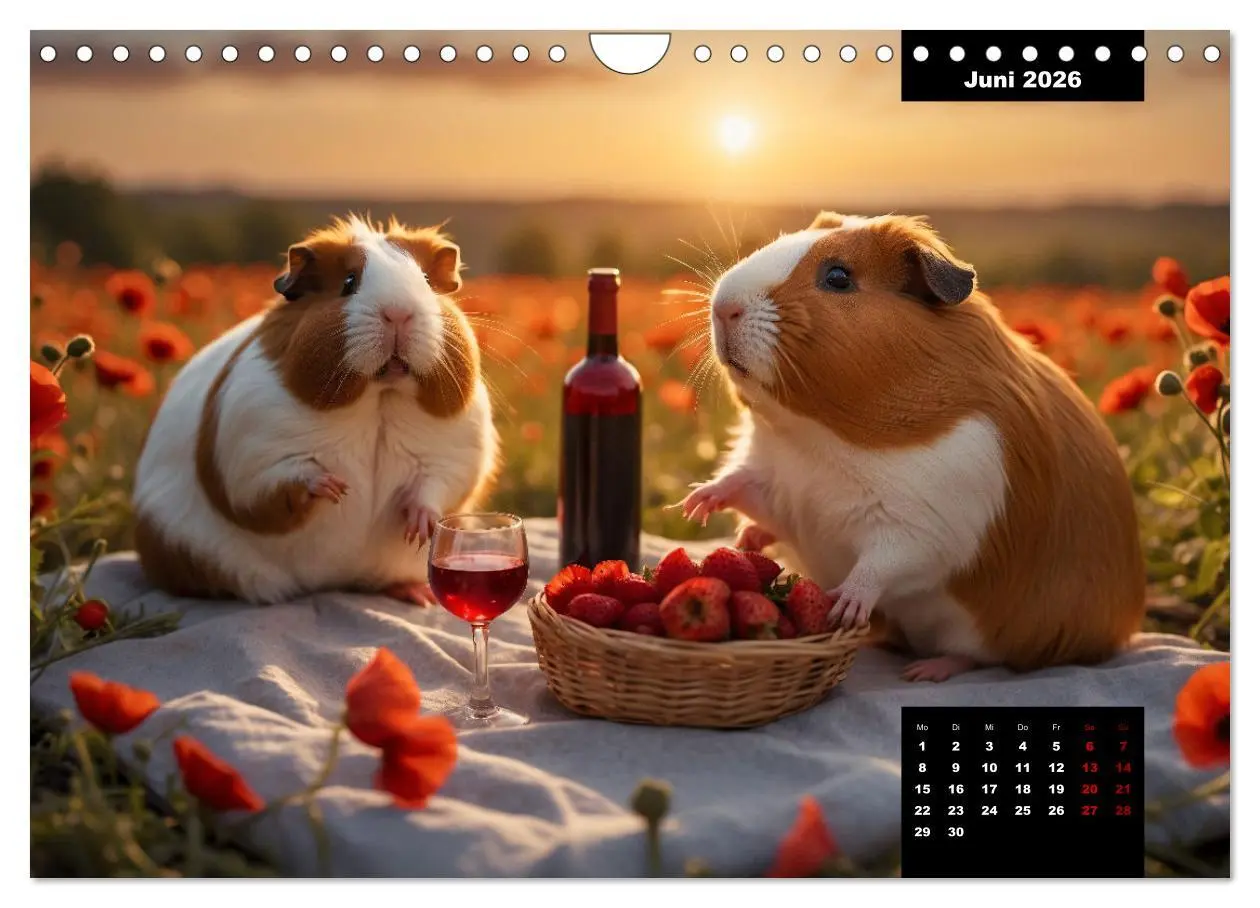 Bild: 9783457353356 | Meerschweinchen mal anders! (Wandkalender 2026 DIN A4 quer),...