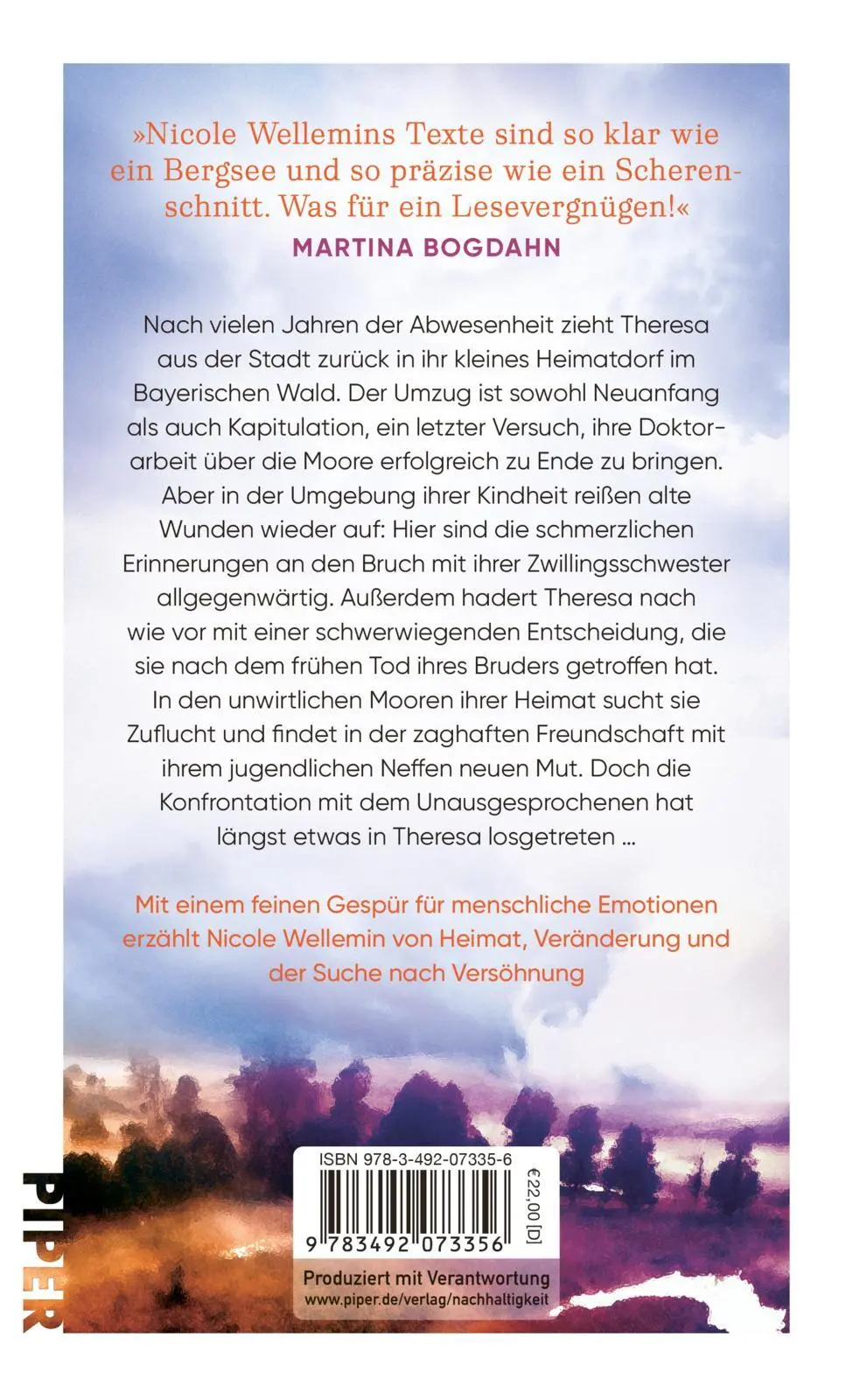 Rückseite: 9783492073356 | Das Echo der Moore | Nicole Wellemin | Buch | 352 S. | Deutsch | 2025