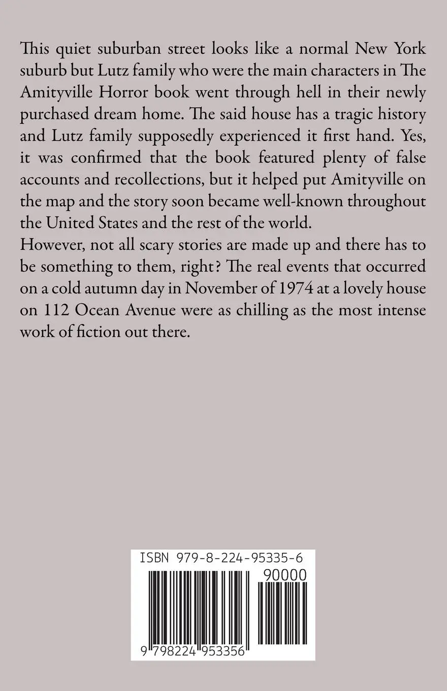 Rückseite: 9798224953356 | The Amityville Murders Stories of Strange True Crime | Ana Benson