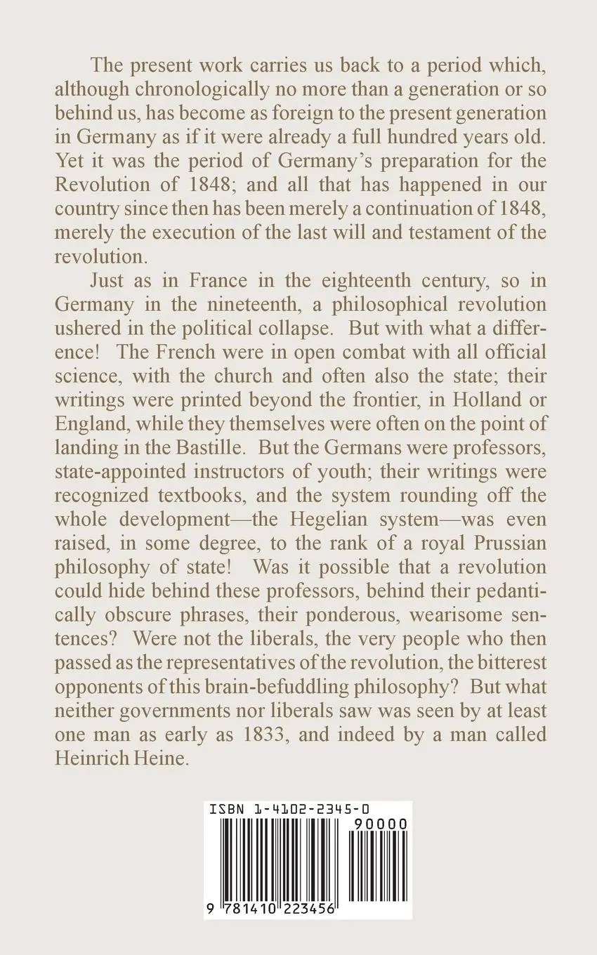Rückseite: 9781410223456 | Ludwig Feuerbach and the End of Classical German Philosophy | Engels