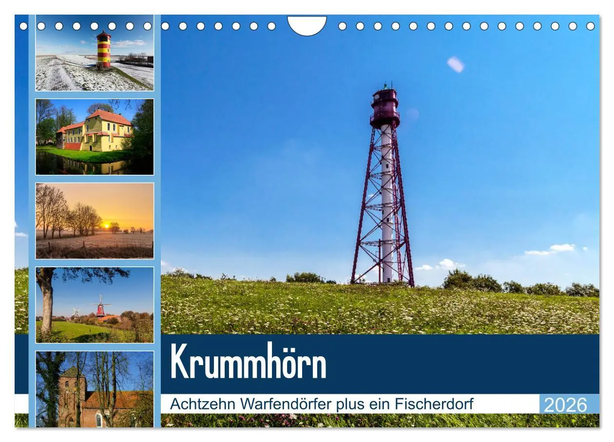 Cover: 9783457893456 | KRUMMHÖRN Achtzehn Warfendörfer plus ein Fischerdorf (Wandkalender...