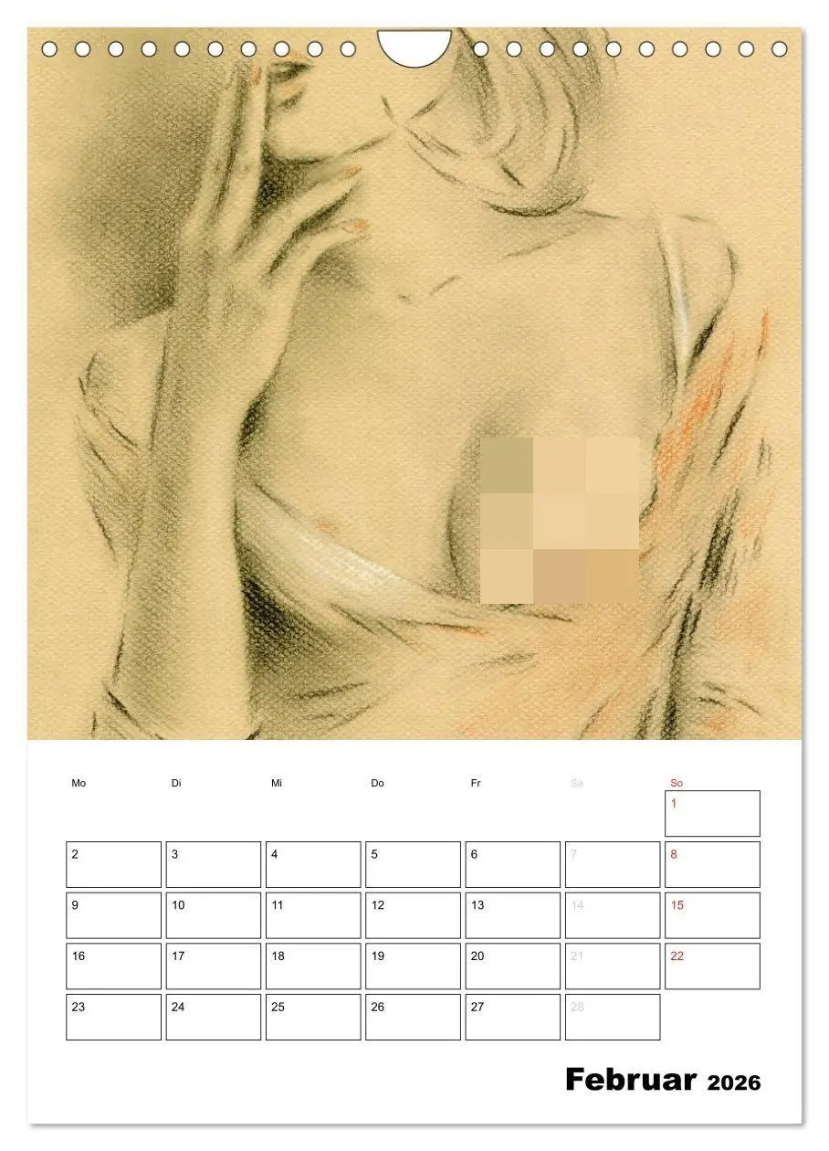 Bild: 9783516433456 | Akt und Dessous - Handgemalte Kunst (Wandkalender 2026 DIN A4...