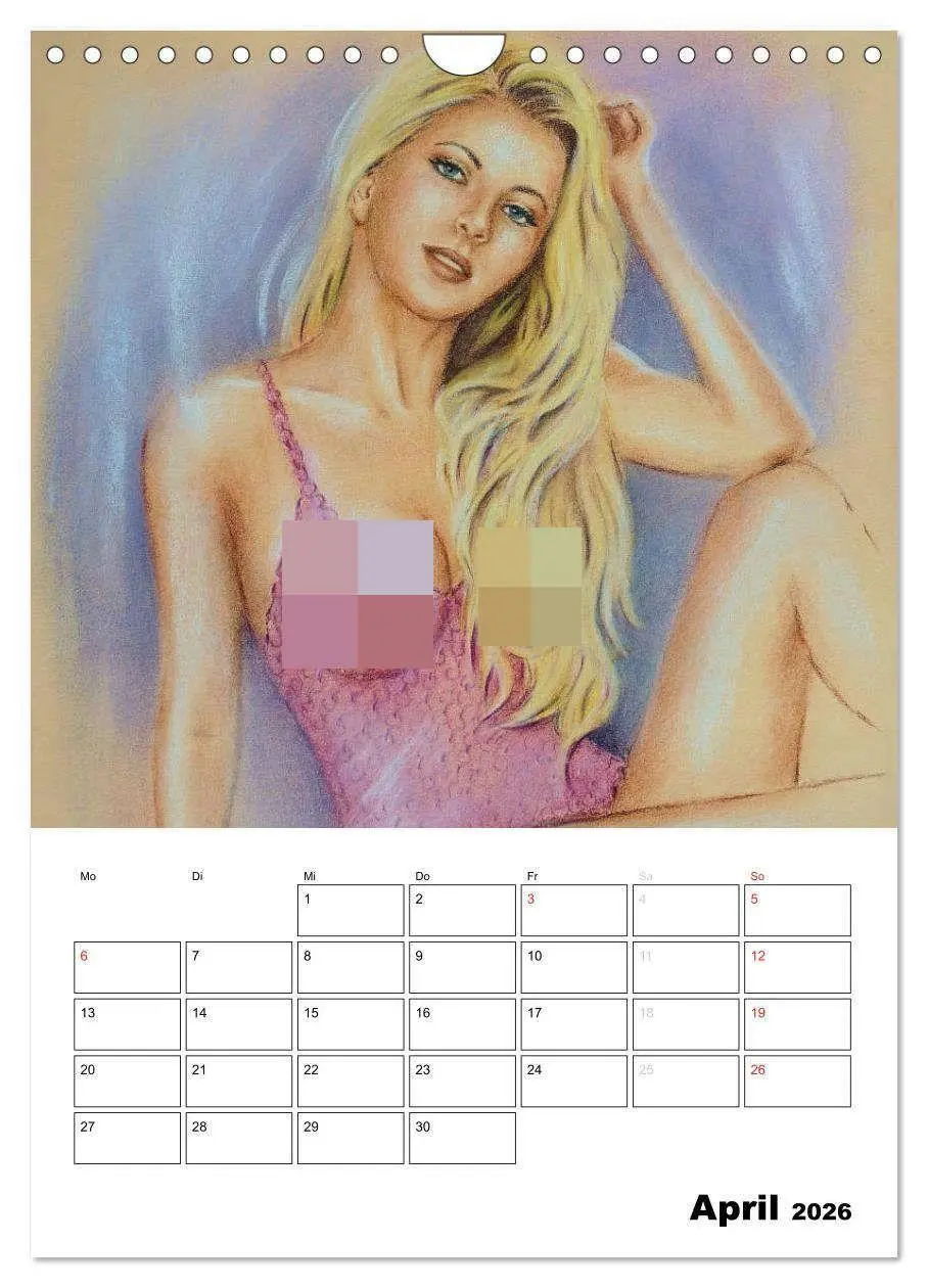 Bild: 9783516433456 | Akt und Dessous - Handgemalte Kunst (Wandkalender 2026 DIN A4...