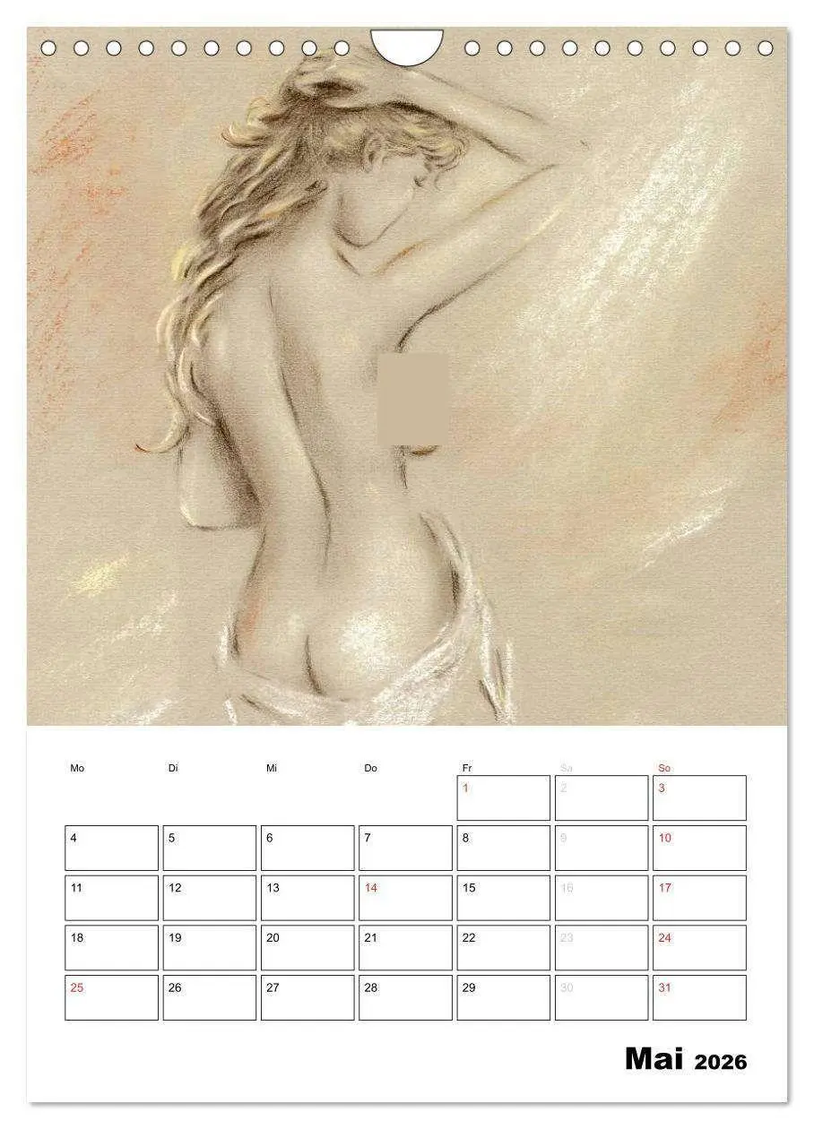 Bild: 9783516433456 | Akt und Dessous - Handgemalte Kunst (Wandkalender 2026 DIN A4...