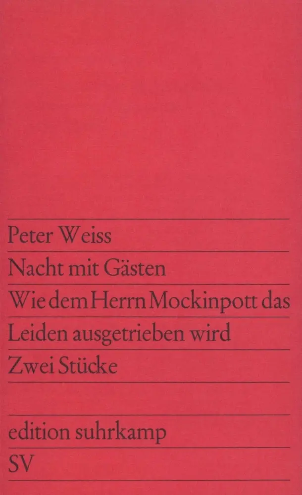 Cover: 9783518103456 | Nacht mit Gästen | Peter Weiss | Taschenbuch | 99 S. | Deutsch