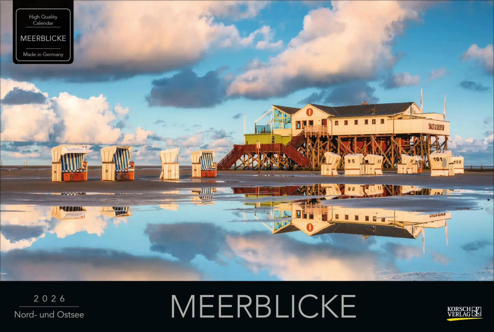 Cover: 9783731883456 | Meerblicke - Nord- und Ostsee 2026 | Verlag Korsch | Kalender | 14 S.