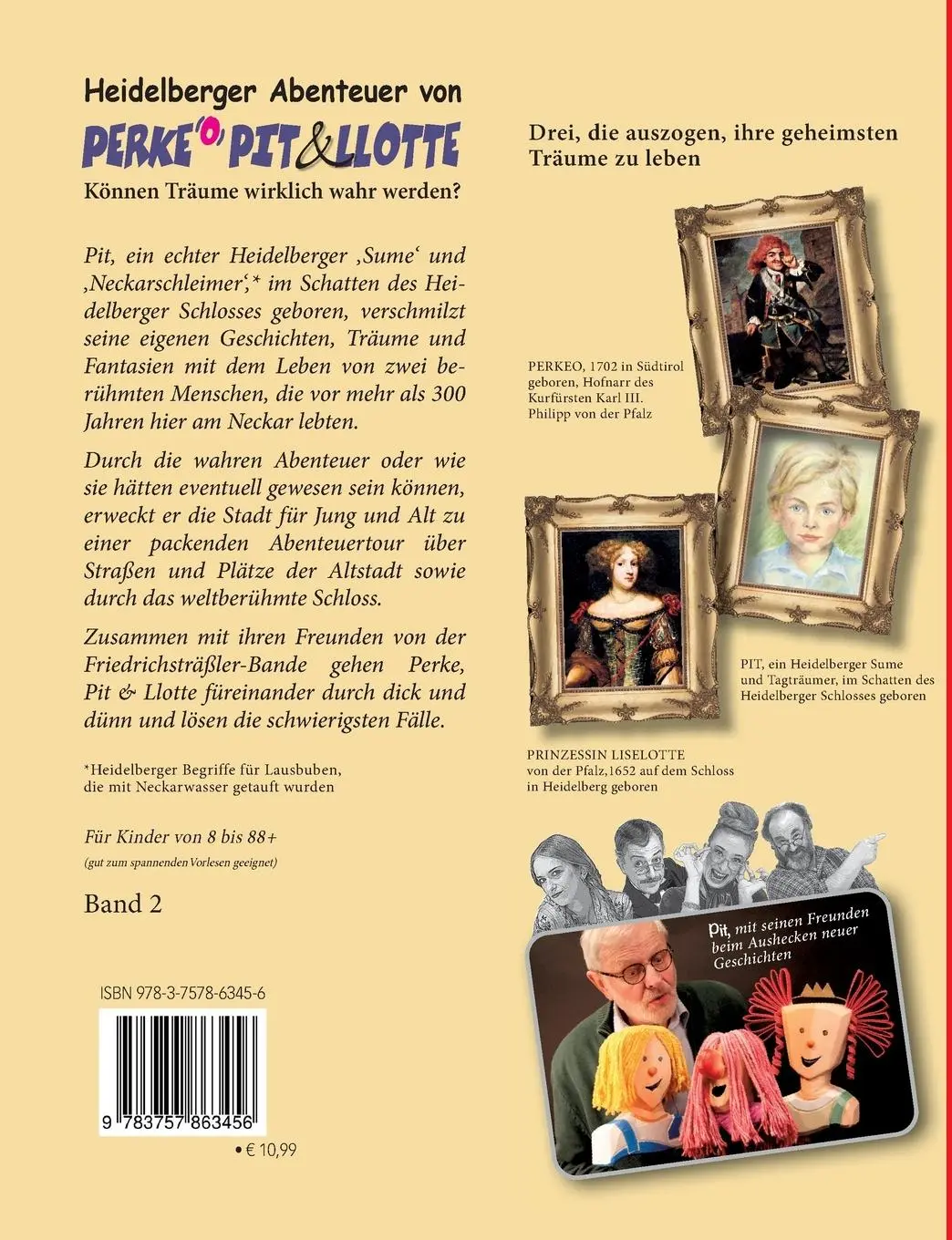 Rückseite: 9783757863456 | Perke, Pit und Llotte | Heidelberger Abenteurer | Pit Elsasser | Buch