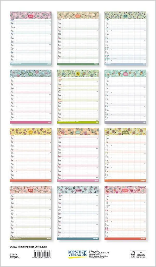 Bild: 9783819303456 | Gute Laune mit Zetteltasche 2027 | Korsch Verlag | Kalender | 14 S.