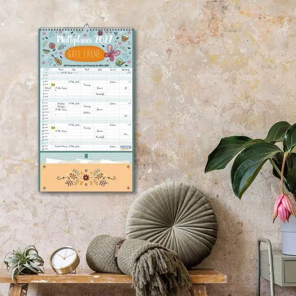 Bild: 9783819303456 | Gute Laune mit Zetteltasche 2027 | Korsch Verlag | Kalender | 14 S.