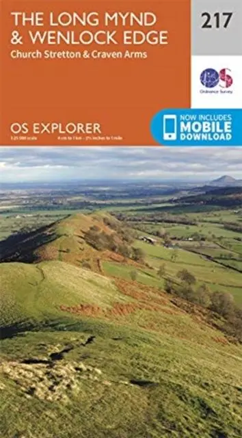 Cover: 9780319263556 | The Long Mynd &amp; Wenlock Edge | Church Stretton &amp; Craven Arms | 2018