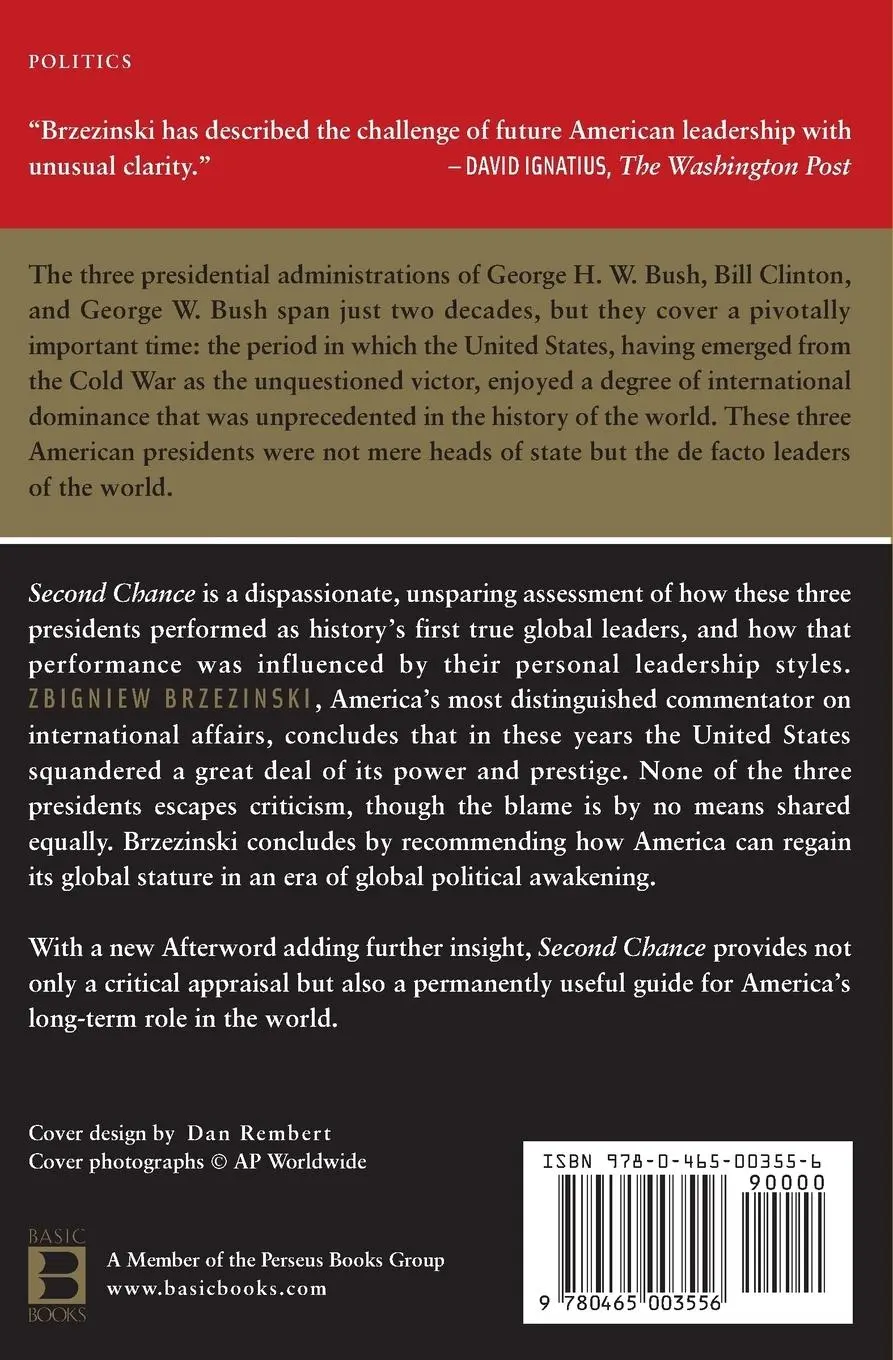 Rückseite: 9780465003556 | Second Chance | Three Presidents and the Crisis of American Superpower