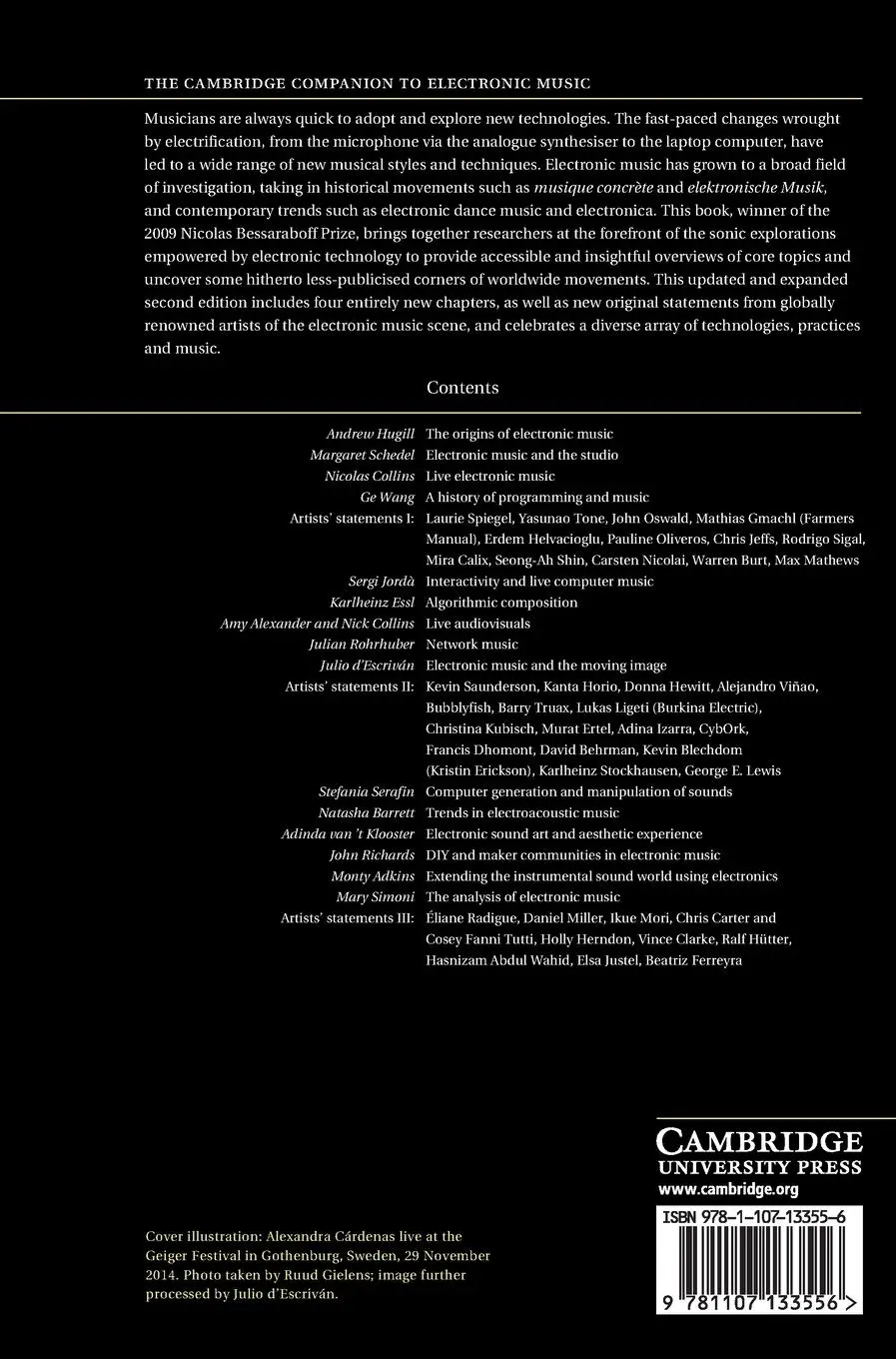 Rückseite: 9781107133556 | The Cambridge Companion to Electronic Music | Nick Collins (u. a.)