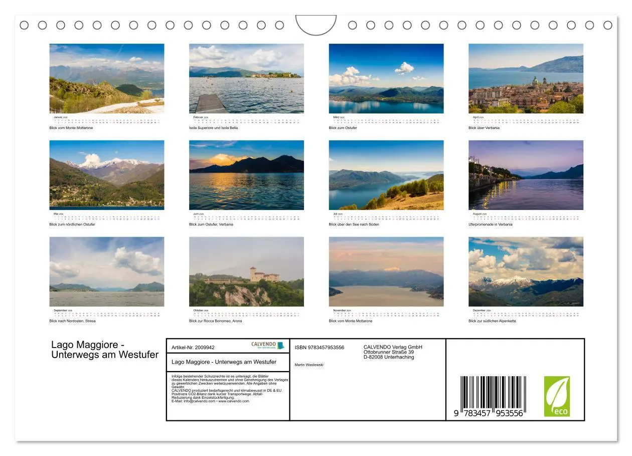 Bild: 9783457953556 | Lago Maggiore - Unterwegs am Westufer (Wandkalender 2026 DIN A4...