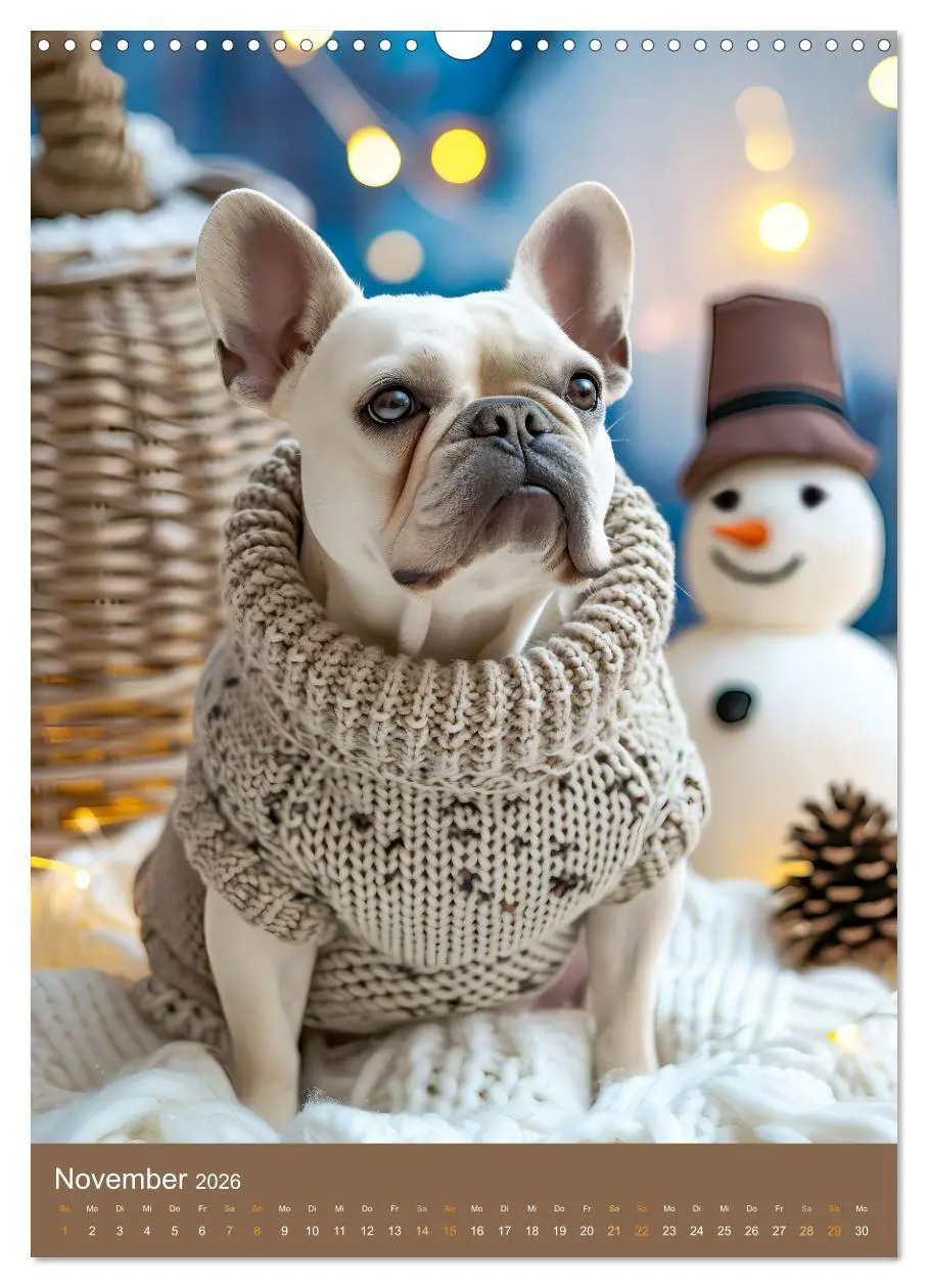 Bild: 9783516283556 | Frenchie Couture - Französische Bulldoggen in Strick-Chic...