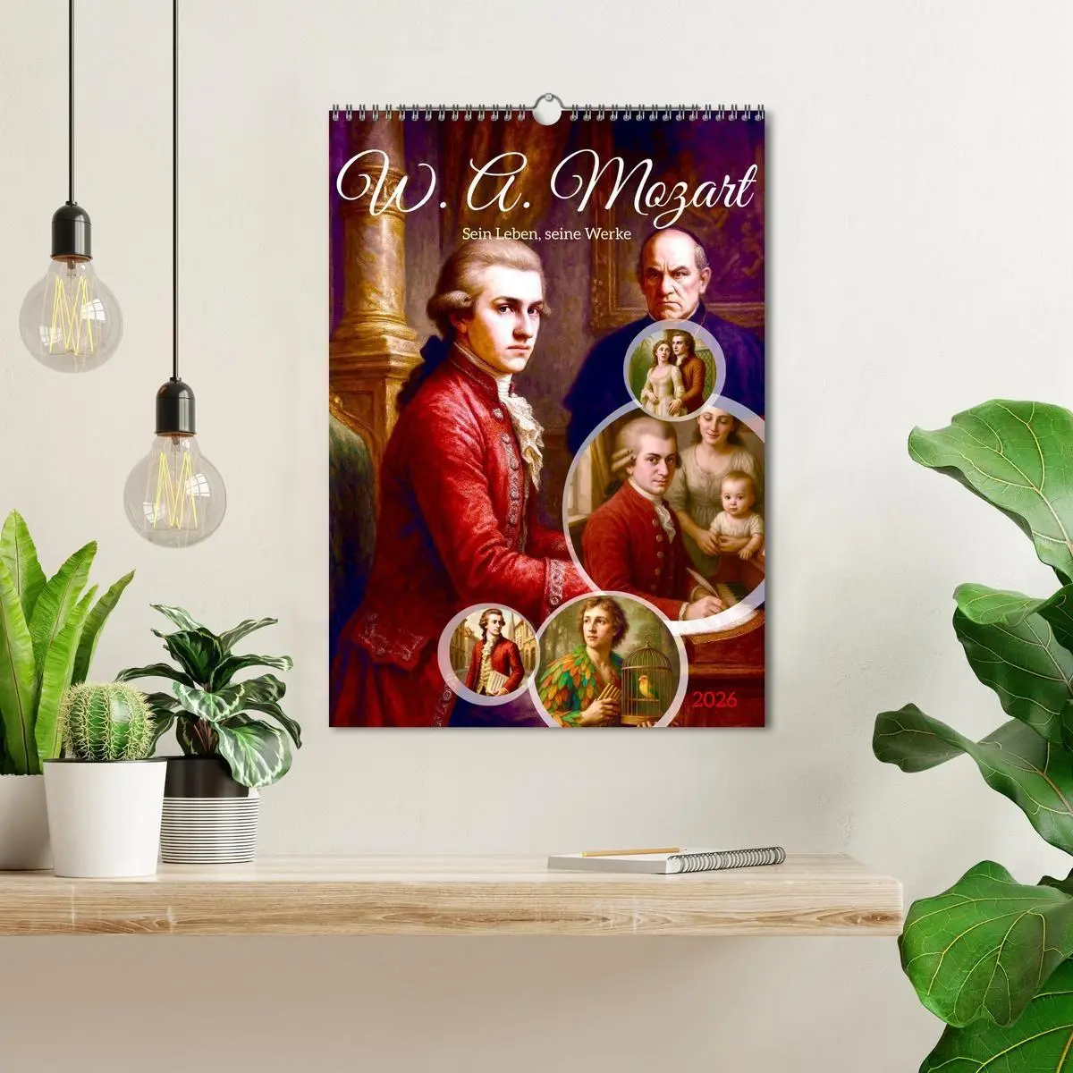 Bild: 9783516663556 | Wolfgang Amadeus Mozart. Sein Leben, seine Werke (Wandkalender 2026...