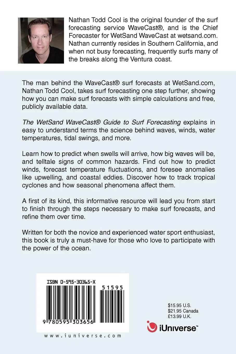 Rückseite: 9780595303656 | Wetsand Wavecast (R) Guide to Surf Forecasting | Nathan Todd Cool