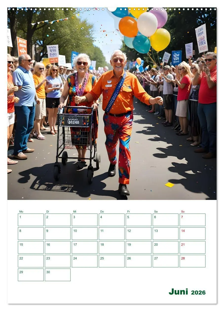 Bild: 9783457253656 | Alt, aber oho - Graue Haare, bunte Abenteuer (Wandkalender 2026 DIN...