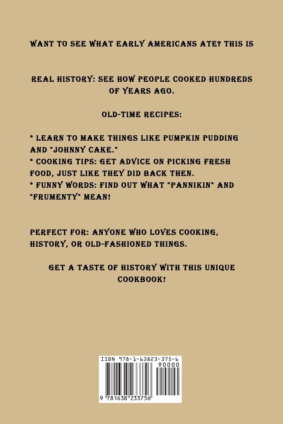 Rückseite: 9781638233756 | The First American Cookbook | A Facsimile of "American Cookery" | Buch