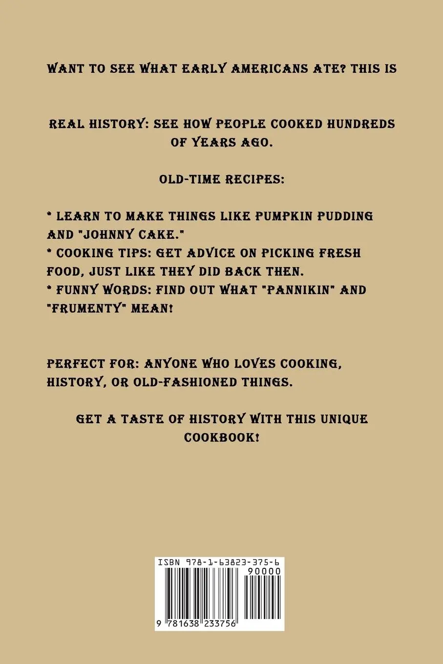 Rückseite: 9781638233756 | The First American Cookbook | A Facsimile of "American Cookery" | Buch
