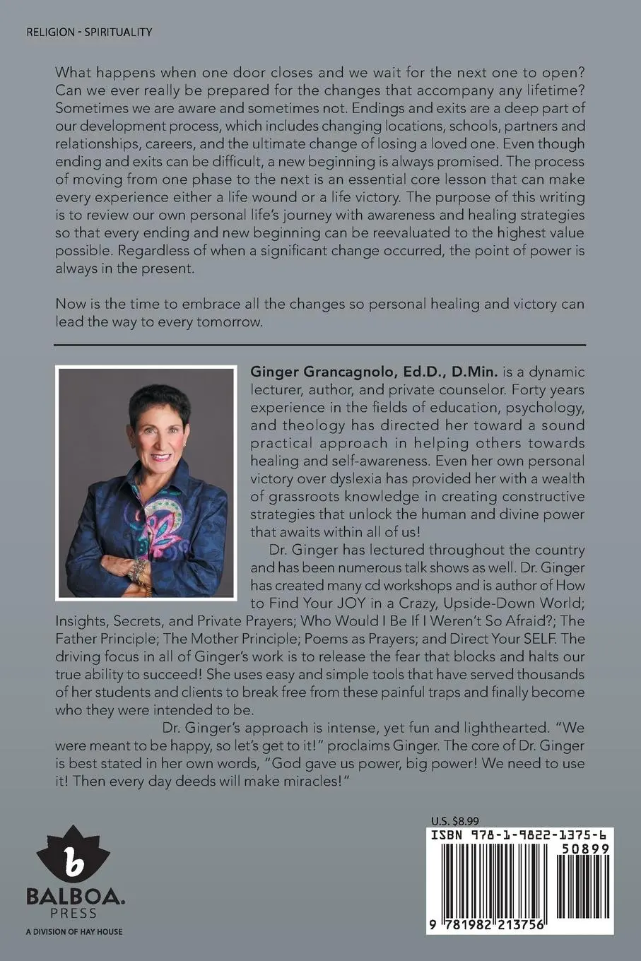 Rückseite: 9781982213756 | Learning How to Get Through It | Ginger Grancagnolo Ed. D. D. Min.