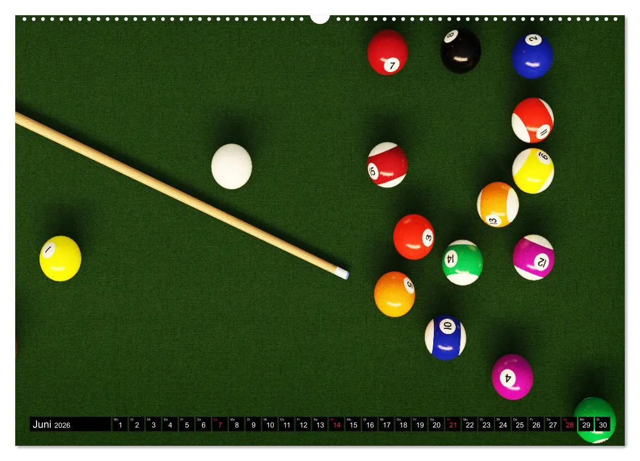 Bild: 9783457933756 | Billard. Konzentration - Sport - Spannung (Wandkalender 2026 DIN A2...
