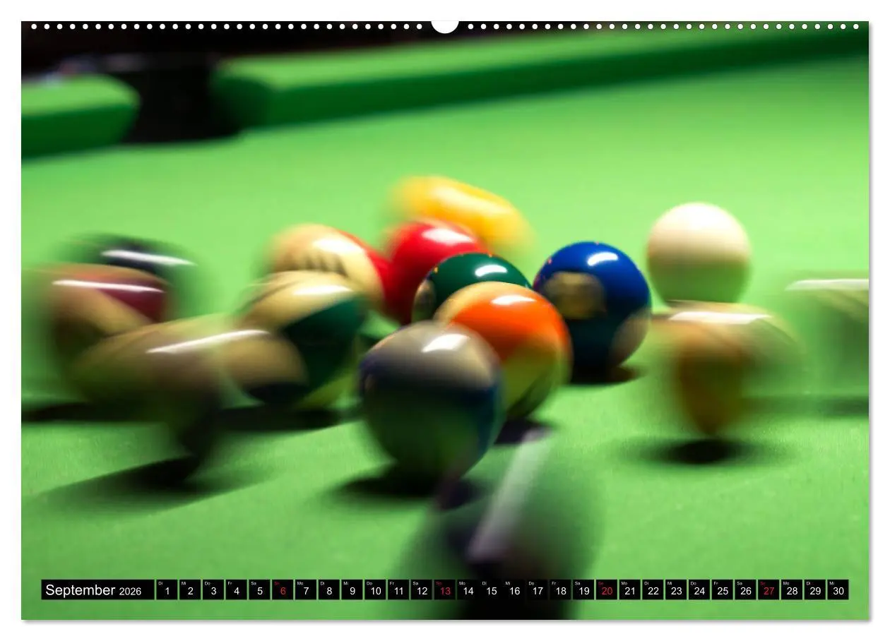 Bild: 9783457933756 | Billard. Konzentration - Sport - Spannung (Wandkalender 2026 DIN A2...