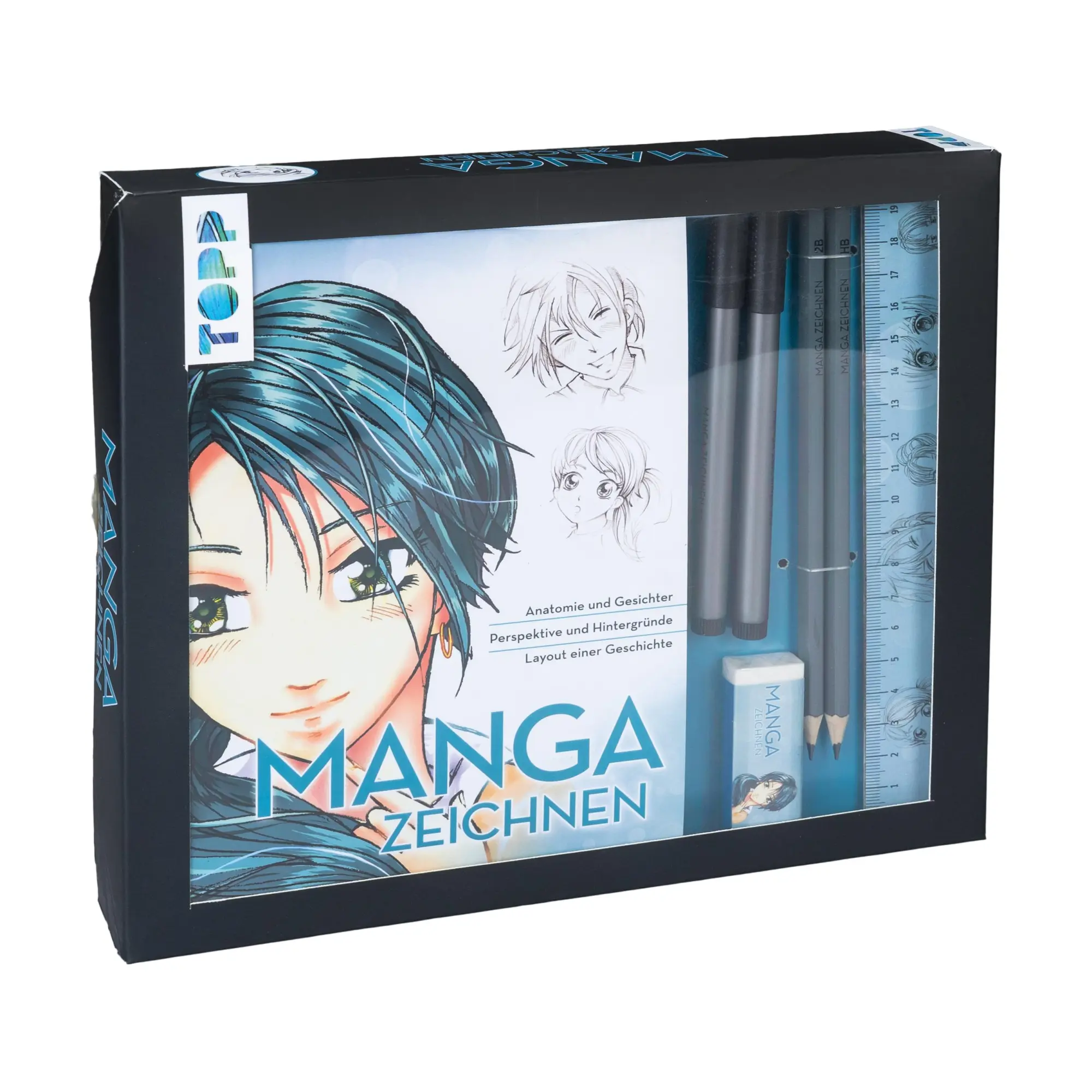 Cover: 9783772443756 | Kreativ-Set Manga zeichnen | Gecko Keck | Taschenbuch | Kreativ-Sets