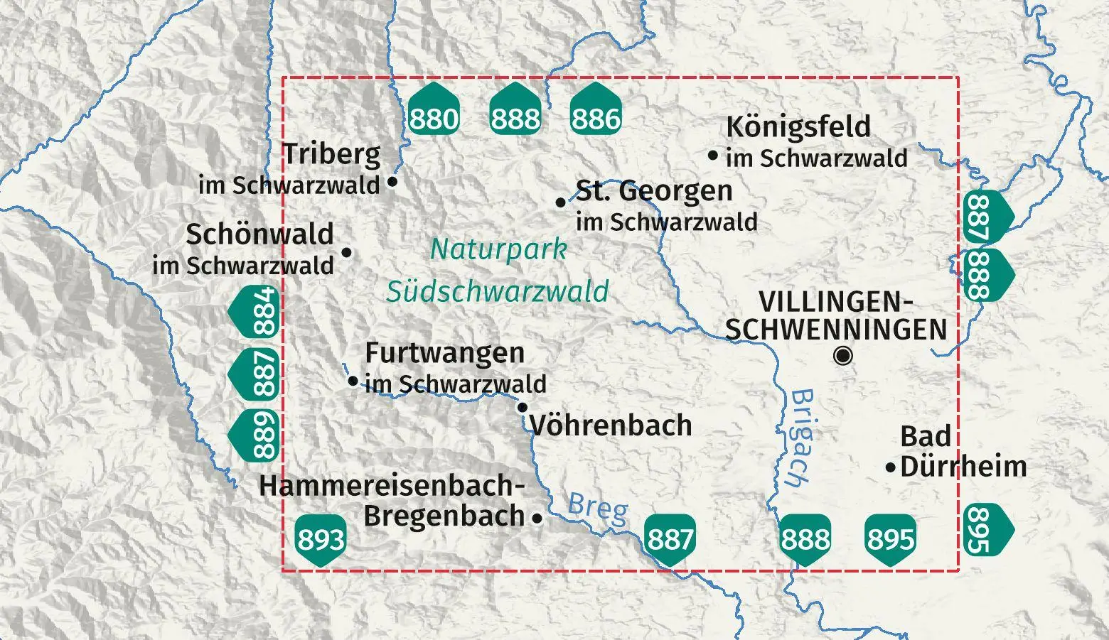 Bild: 9783991543756 | KOMPASS Wanderkarte 885 St. Georgen, Triberg, Naturpark...