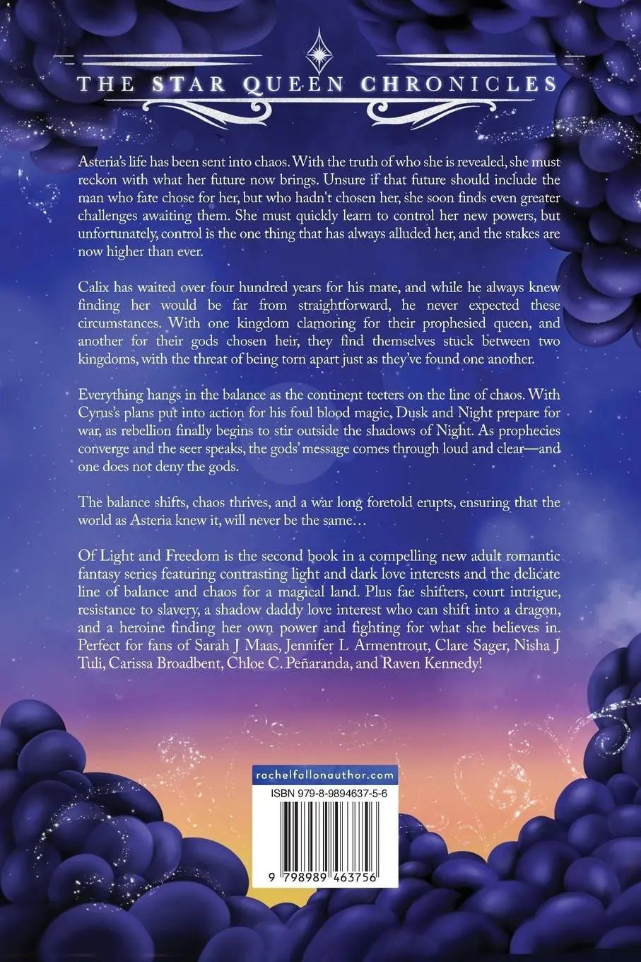 Rückseite: 9798989463756 | Of Light and Freedom | Rachel Fallon | Taschenbuch | Englisch | 2025