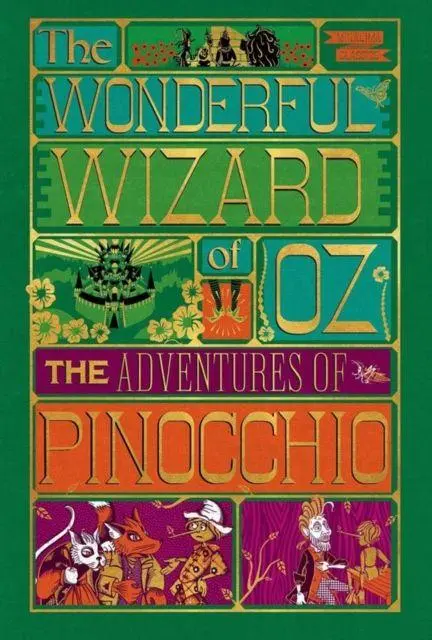 Cover: 9780063273856 | Adventures of Pinocchio and Wonderful Wizard of Oz, MinaLima Illus....
