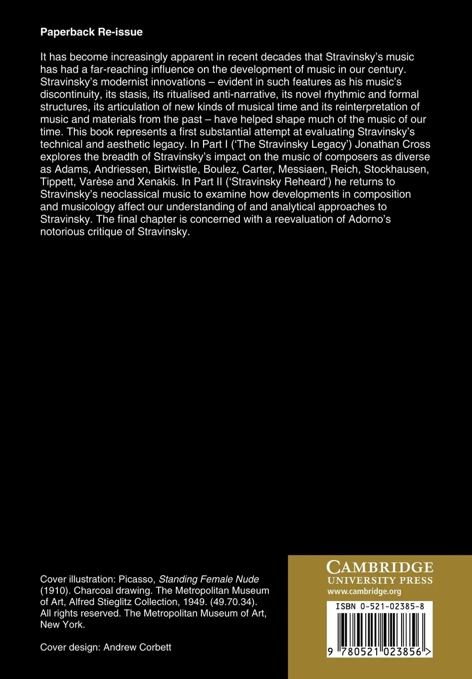 Rückseite: 9780521023856 | The Stravinsky Legacy | Jonathan Cross | Taschenbuch | Buch | Englisch