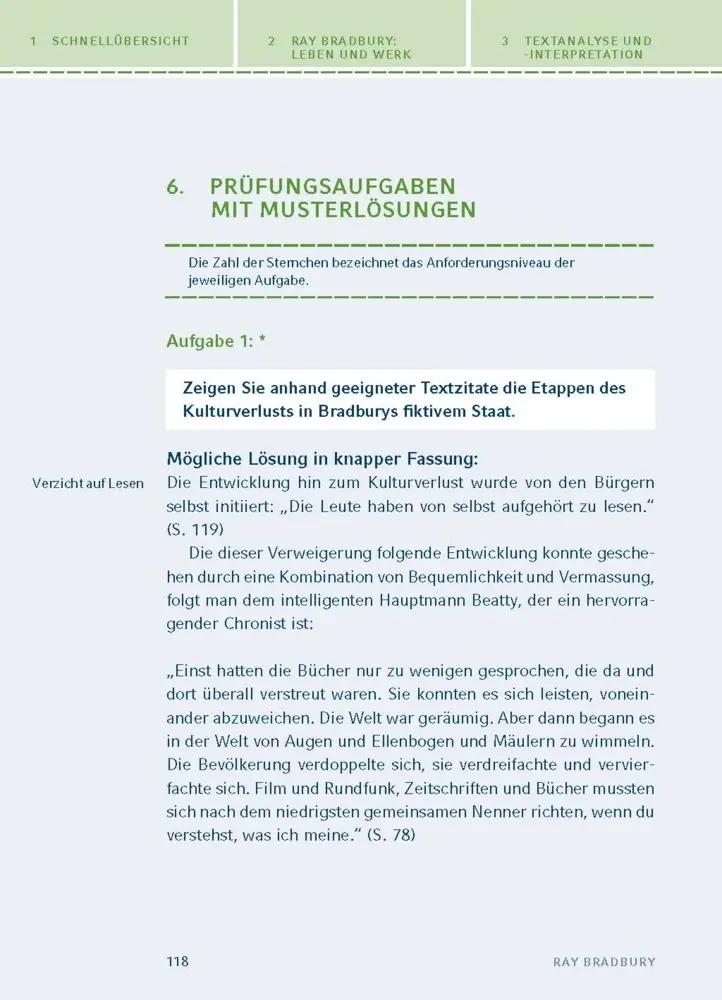 Bild: 9783129303856 | Fahrenheit 451 von Ray Bradbury | Textanalyse und Interpretation