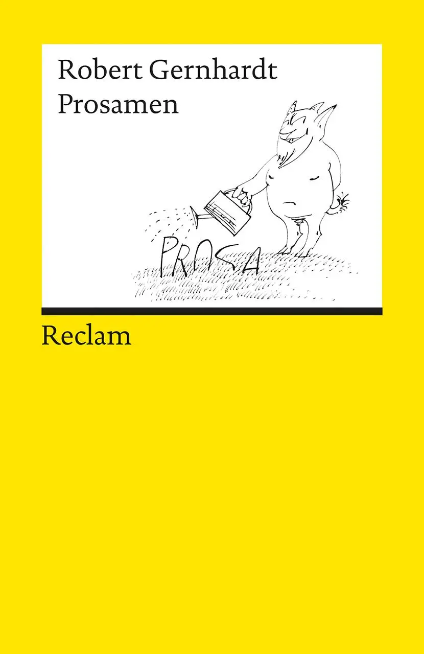 Cover: 9783150093856 | Prosamen | Robert Gernhardt | Taschenbuch | Deutsch | 1995