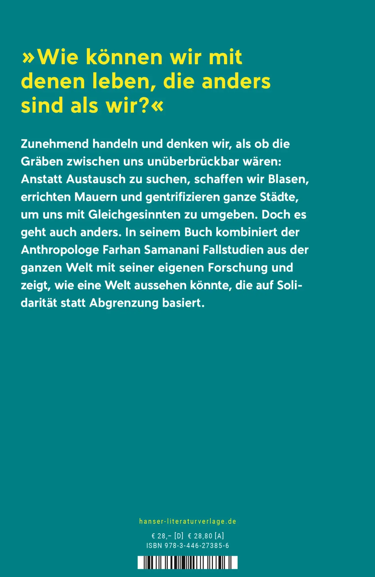 Bild: 9783446273856 | Miteinander | Über das Zusammenleben in einer gespaltenen Welt | Buch