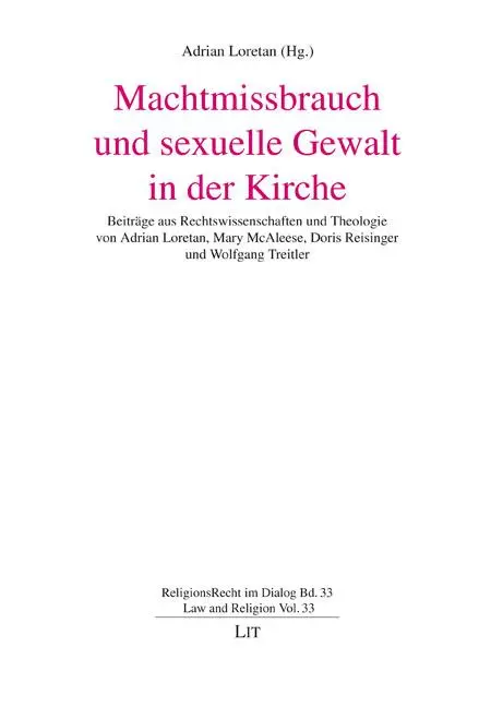Cover: 9783643803856 | Machtmissbrauch und sexuelle Gewalt in der Kirche | Adrian Loretan