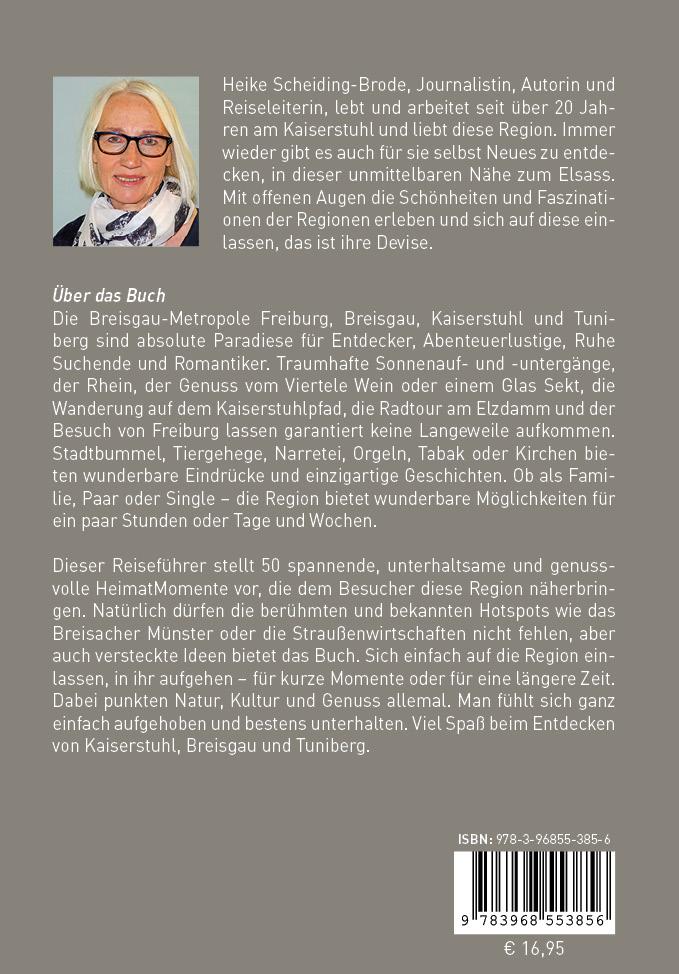 Rückseite: 9783968553856 | Kaiserstuhl mit Freiburg, Breisgau und Tuniberg - HeimatMomente | Buch