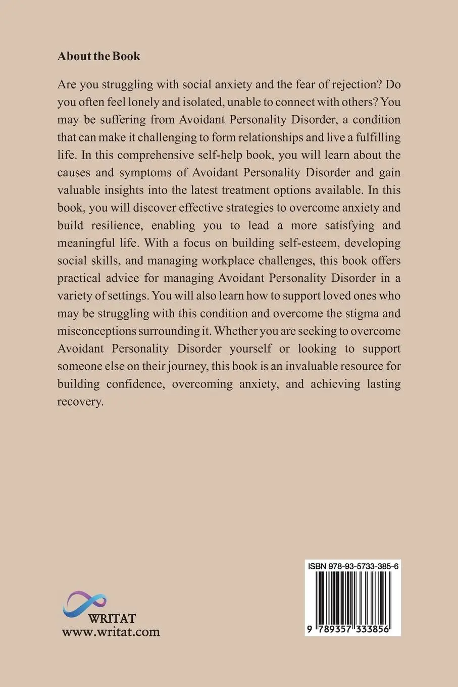 Rückseite: 9789357333856 | Avoidant Personality Disorder | Ashu Kumawat | Taschenbuch | Englisch