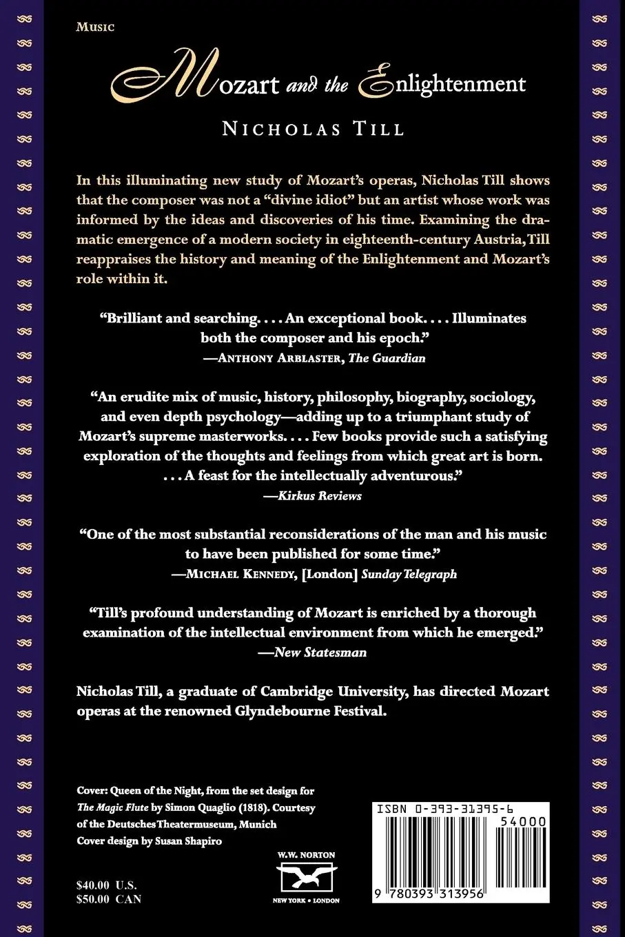 Rückseite: 9780393313956 | Mozart and the Enlightenment | Nicholas Till | Taschenbuch | Englisch