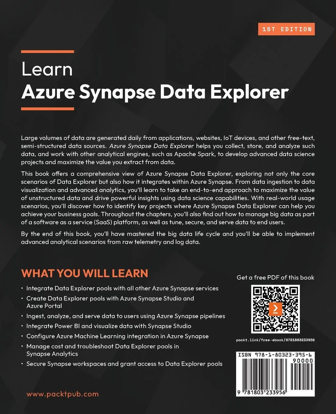 Rückseite: 9781803233956 | Learn Azure Synapse Data Explorer | Pericles Rocha | Taschenbuch