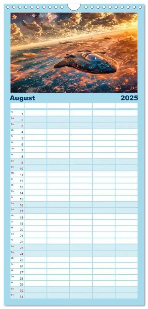 Bild: 9783457153956 | Familienplaner 2025 - Sternenreisen - Ein kosmischer Kalender mit 5...