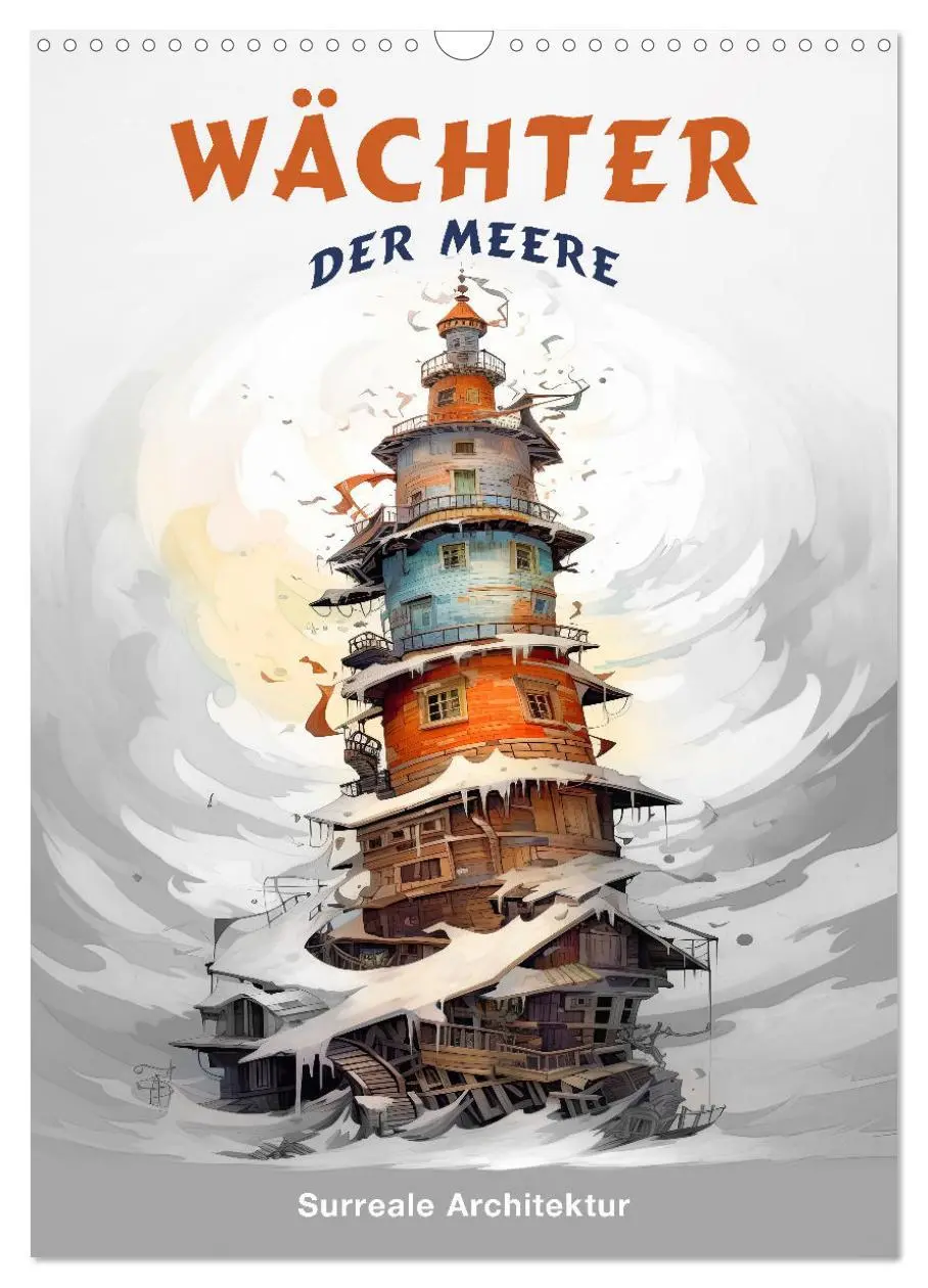 Cover: 9783516313956 | Wächter der Meere - Surreale Architektur (Wandkalender 2026 DIN A3...
